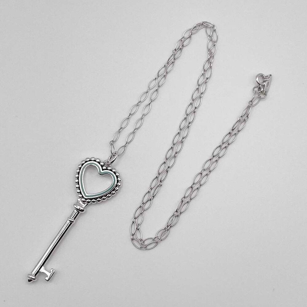 TIFFANY Authentic Silver Heart Necklace - Picture 5 of 8